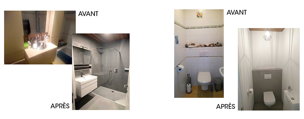 renovation salle de bains avant après